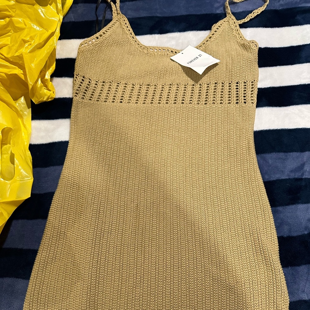 Tan dress/coverup size S $10